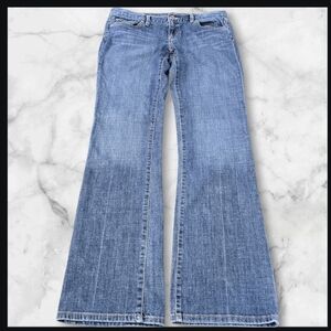 Loft Classic Blue Modern Boot Women Jeans (SIZE:6)